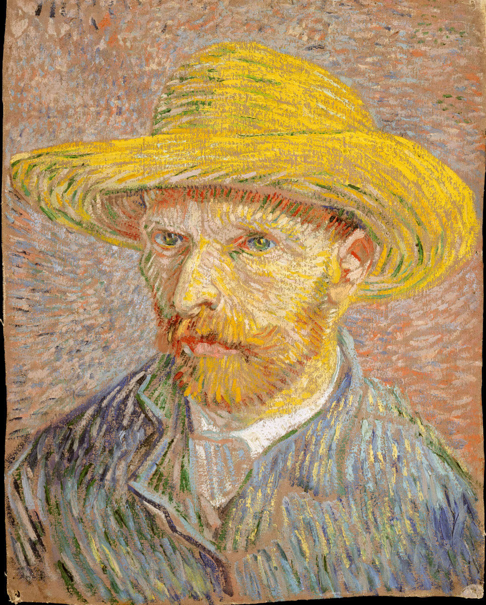 Autoritratto con cappello giallo di Vincent van Gogh