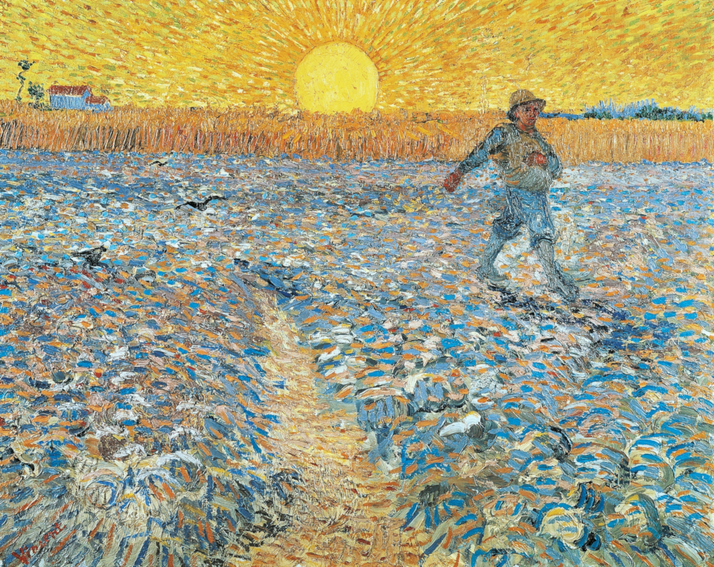 Seminatore al tramonto di Vincent van Gogh