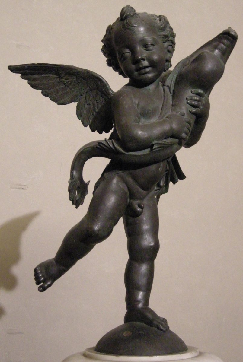 Spiritello con pesce (Putto col delfino) di Andrea del Verrocchio