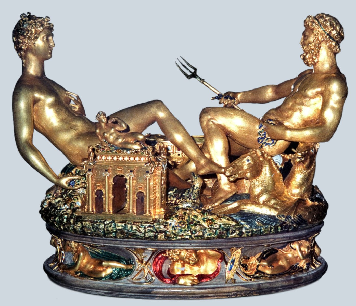 Saliera di Francesco I di Benvenuto Cellini