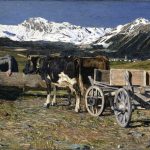 Vacche aggiogate di Giovanni Segantini