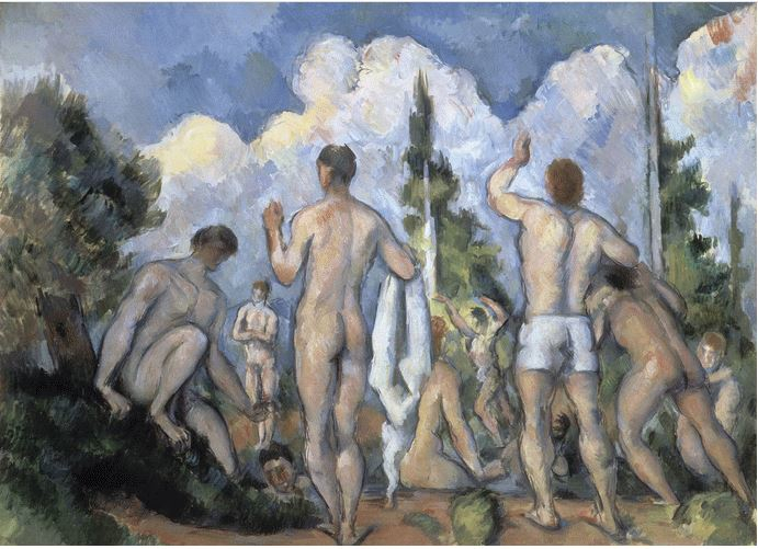 Bagnanti di Paul Cézanne del musée d'Orsay di Parigi