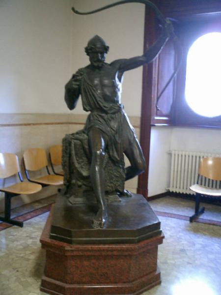 Ulisse in atto di tendere l'arco di Giuseppe Grandi