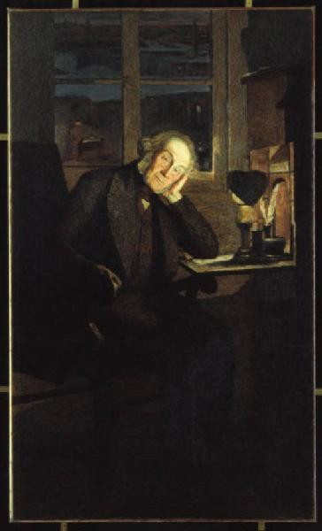 Ritratto di Carlo Rotta di Giovanni Segantini