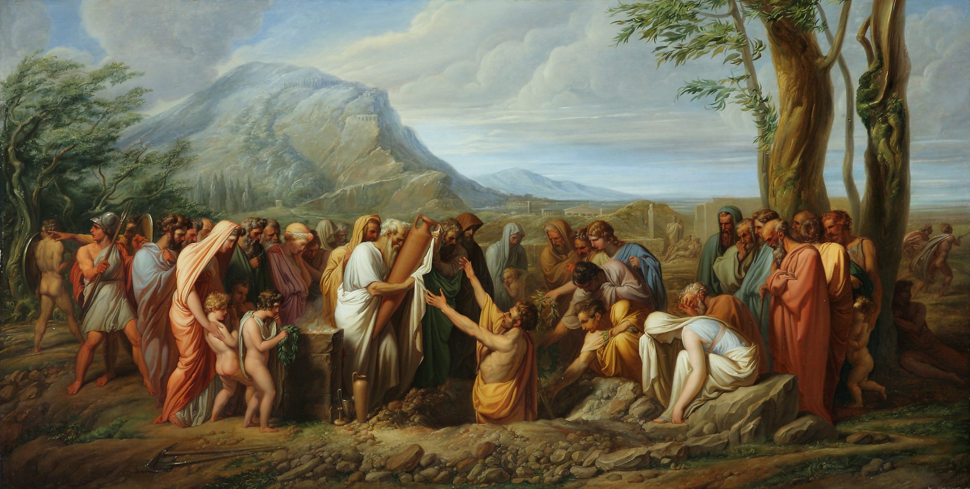 Sepoltura delle ceneri di Temistocle nella terra attica di Giuseppe Bossi