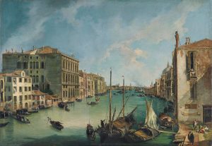 Canal Grande da San Vio, a Venezia di Canaletto