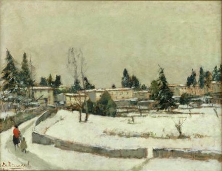 Nevicata a Besozzo di Domenico De Bernardi