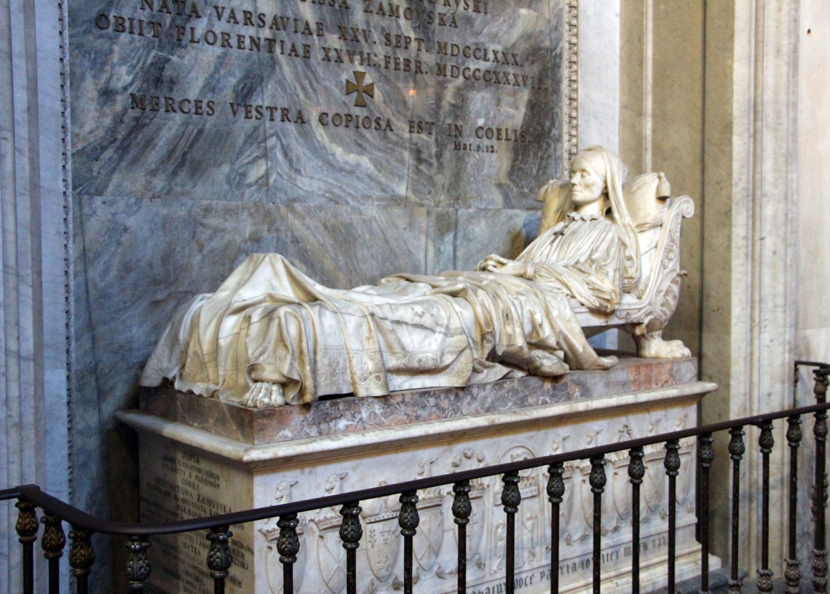 Tomba della contessa Sofia Zamoyska di Lorenzo Bartolini