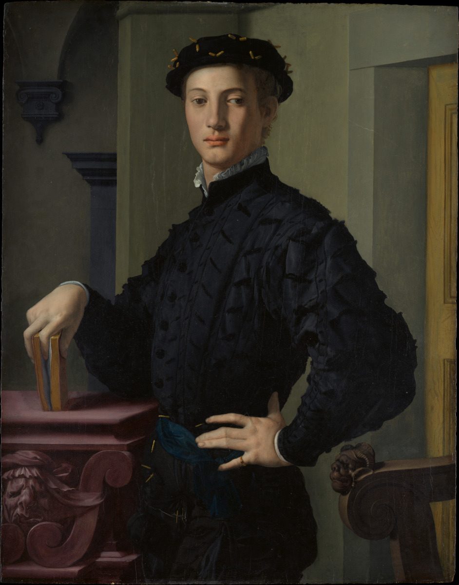 Ritratto di giovane uomo con libro di Agnolo Bronzino