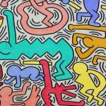 particolare di Tuttomondo di Keith Haring