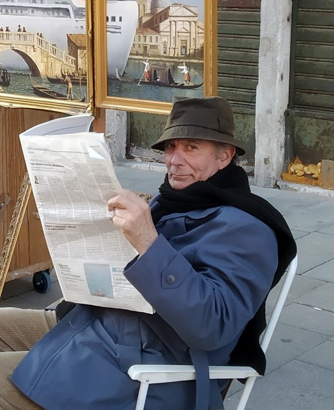 L'attore di Venice in Oil di Banksy