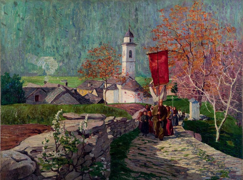 Processione a Prestinone di Val Vigezzo di Carlo Fornara