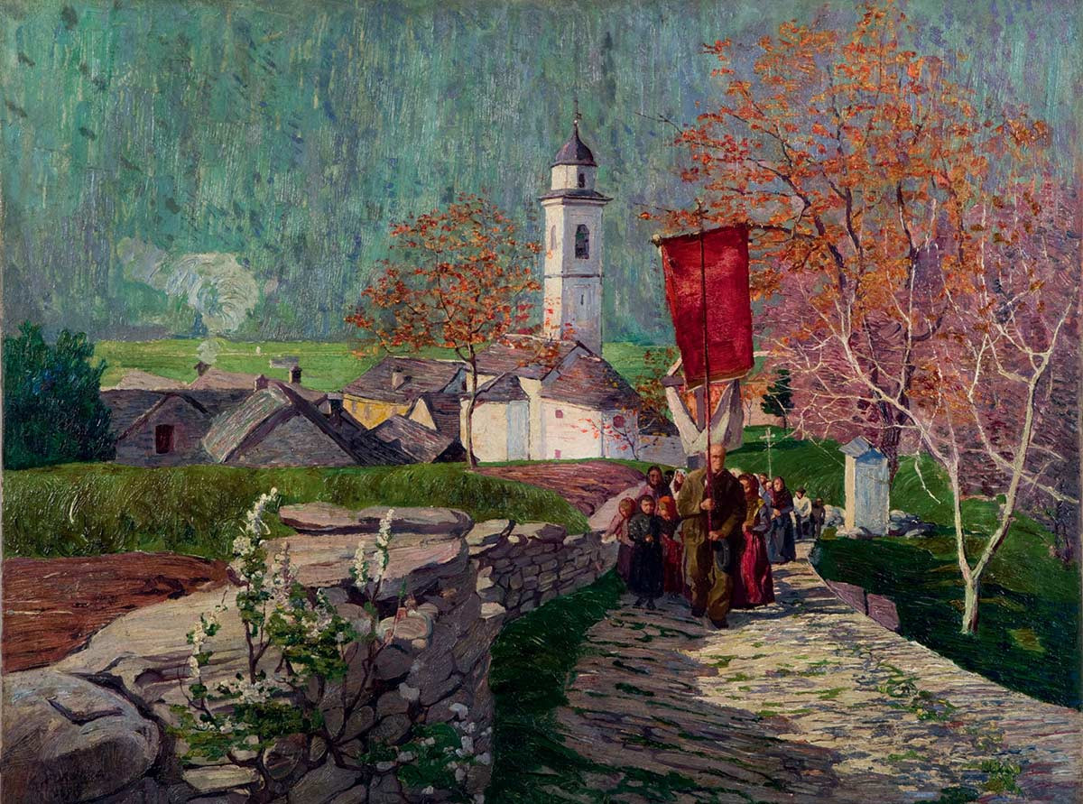 Processione a Prestinone di Val Vigezzo di Carlo Fornara