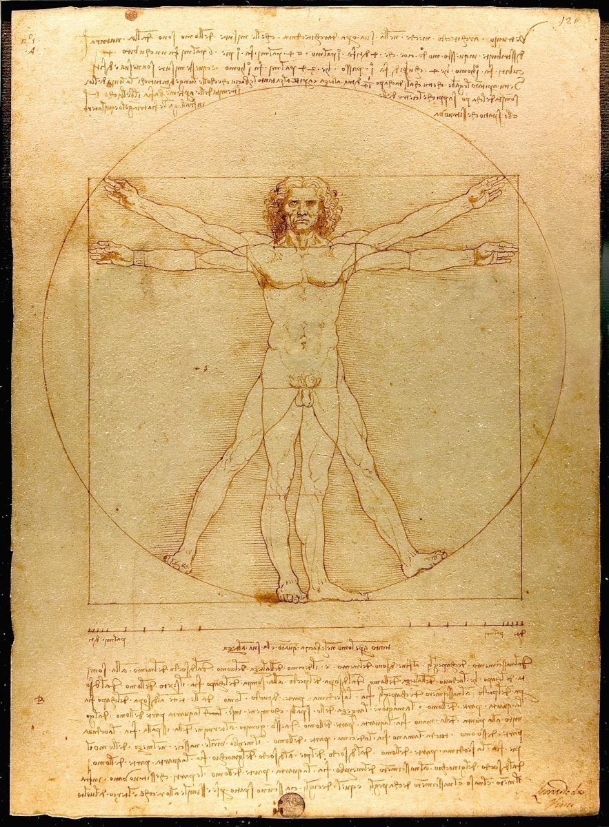 Uomo vitruviano di Leonardo da Vinci