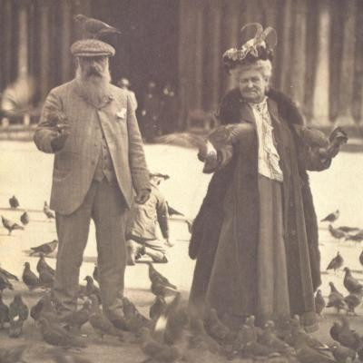 Monet con la seconda moglie alice a Venezia nel 1908