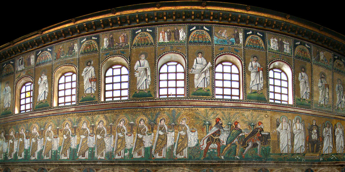 Il Corteo delle Sante Vergini della Basilica di Sant'Apollinare Nuovo a Ravenna