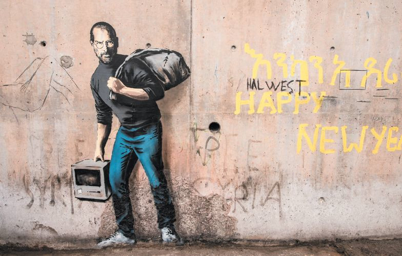 The Son of a Migrant from Syria di Banksy