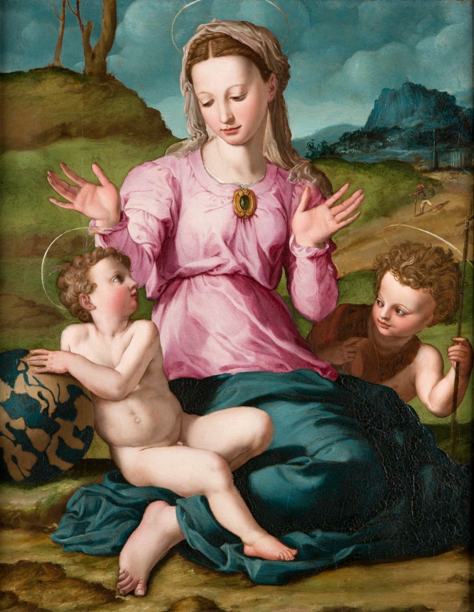 Madonna col Bambino e San Giovanni Battista di Agnolo Bronzino