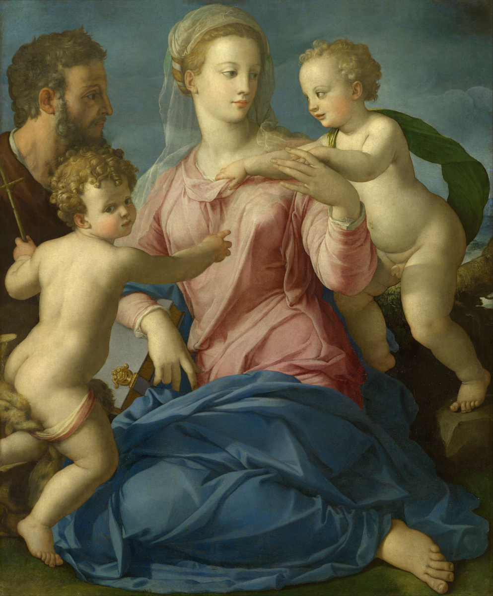 Sacra Famiglia con Giovanni Battista bambino di Agnolo Bronzino