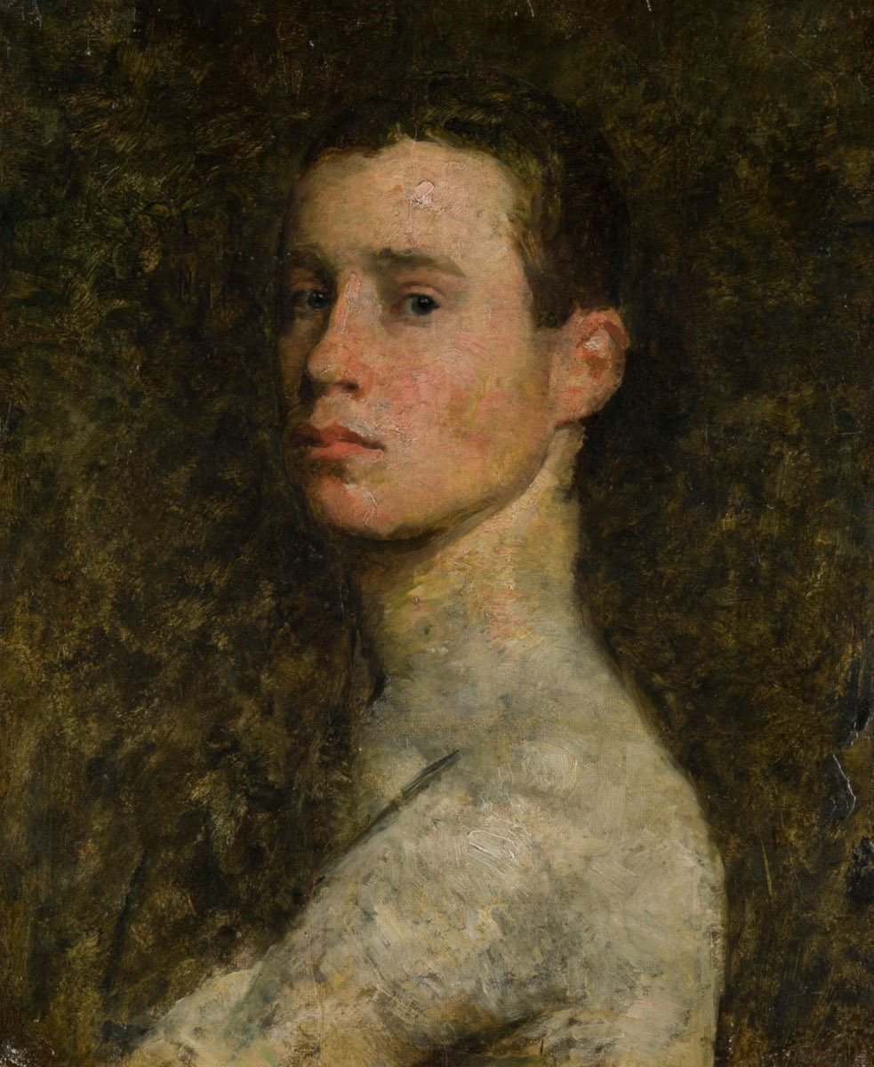 Autoritratto a vent'anni di Carlo Fornara