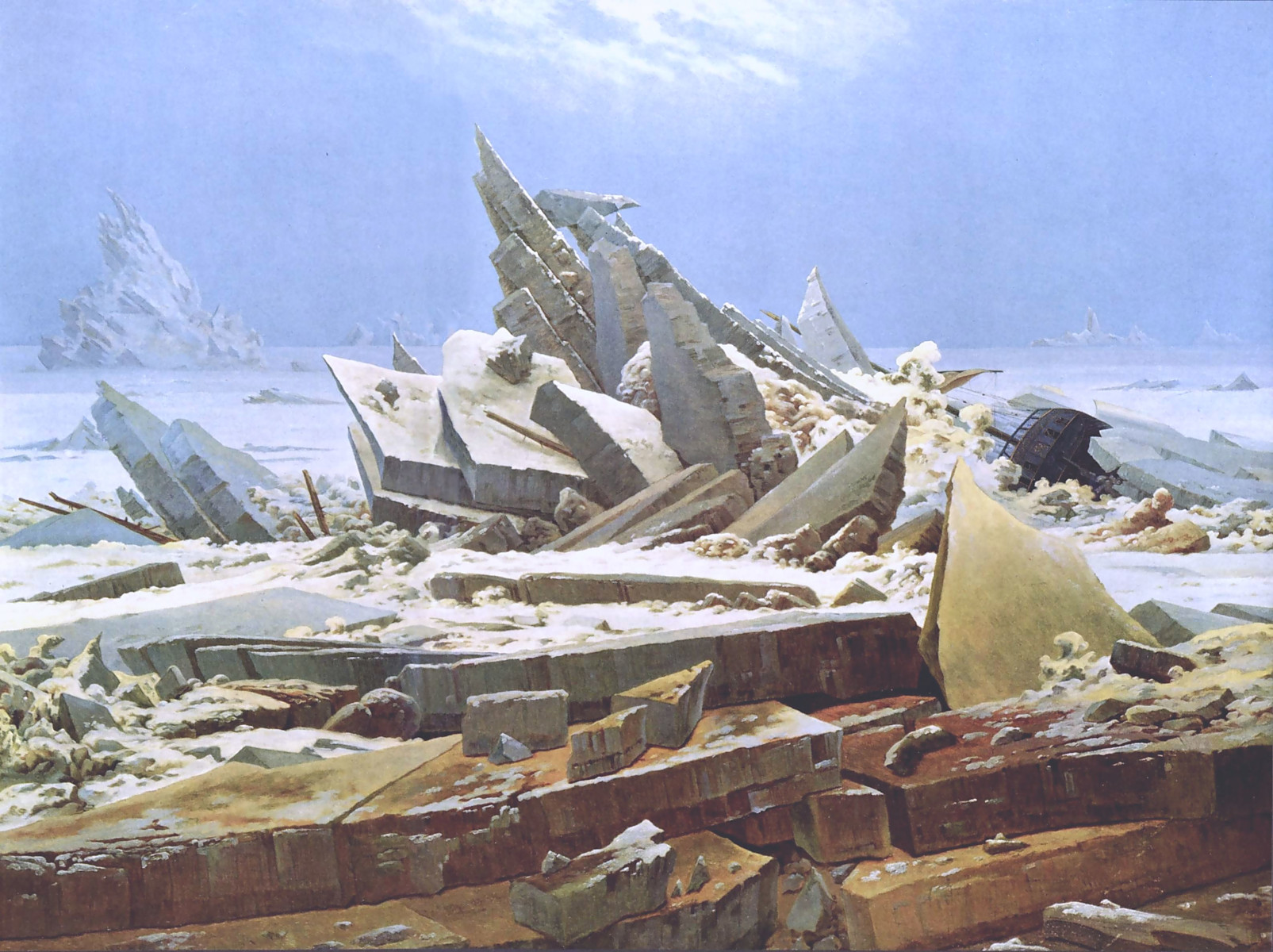 Il mare di ghiaccio di Caspar David Friedrich