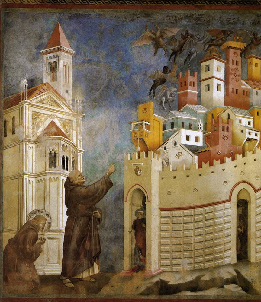 Cacciata dei diavoli da Arezzo di Giotto