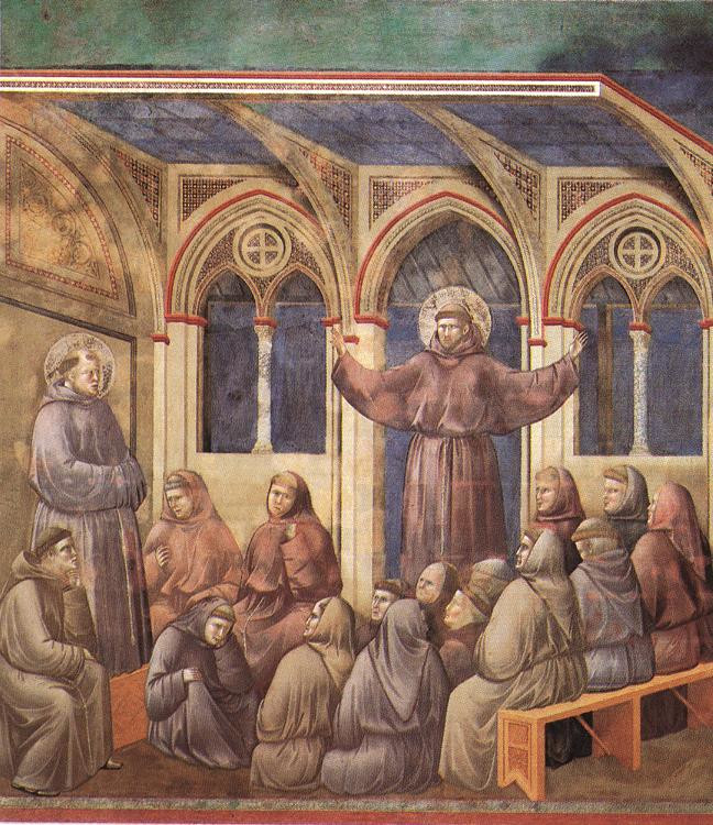 San Francesco appare al Capitolo di Arles di Giotto