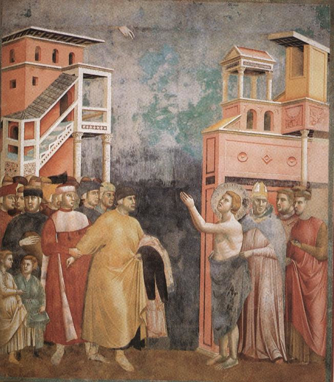 San Francesco rinuncia ai beni terreni di Giotto