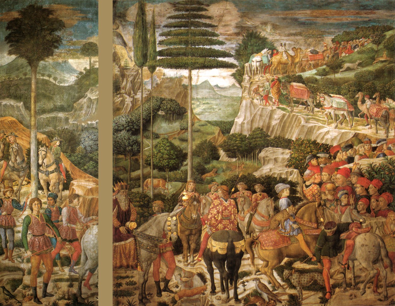 Cappella dei Magi di Palazzo Medici Riccardi a Firenze, parete ovest