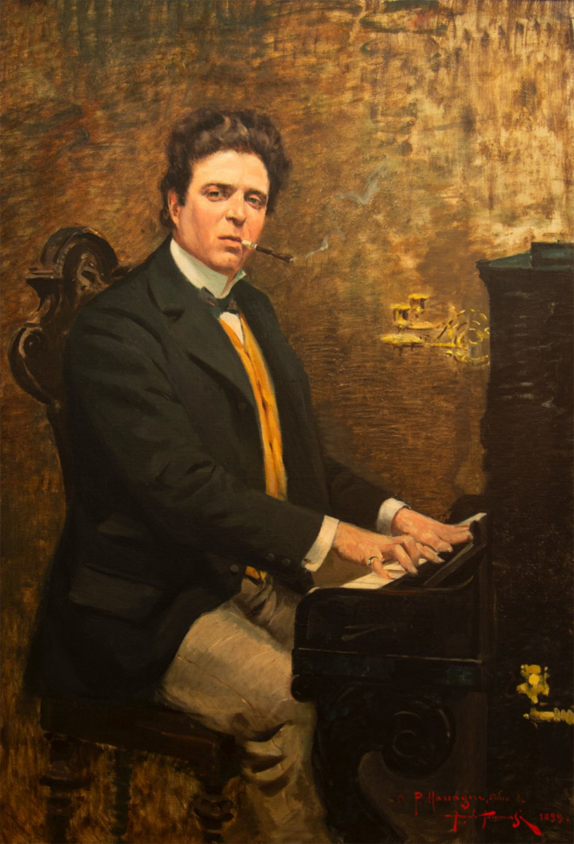 Ritratto di Pietro Mascagni di Angiolo Tommasi