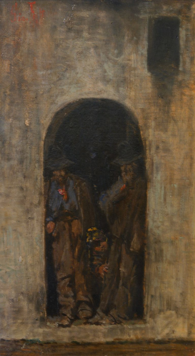 Operai maremmani sotto l’arco di Giovanni Fattori