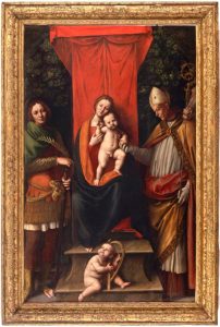 Madonna con il bambino tra i santi Bobone ed Eligio di Gaudenzio Ferrari