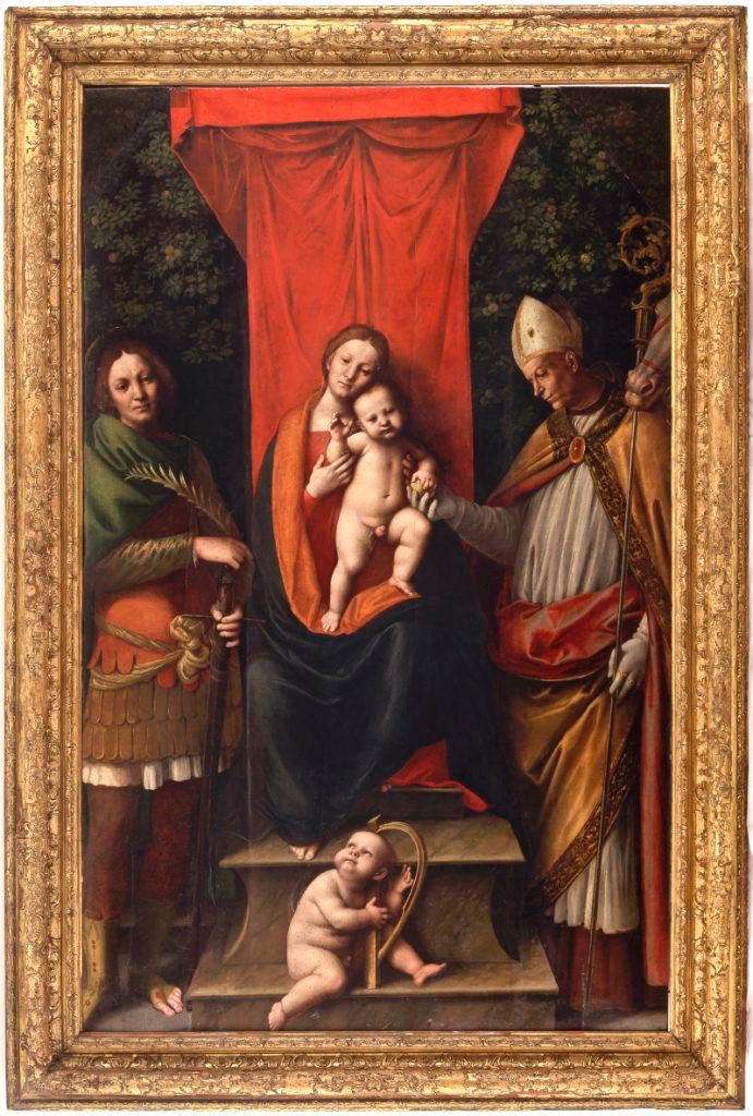 Madonna con il bambino tra i santi Bobone ed Eligio di Gaudenzio Ferrari