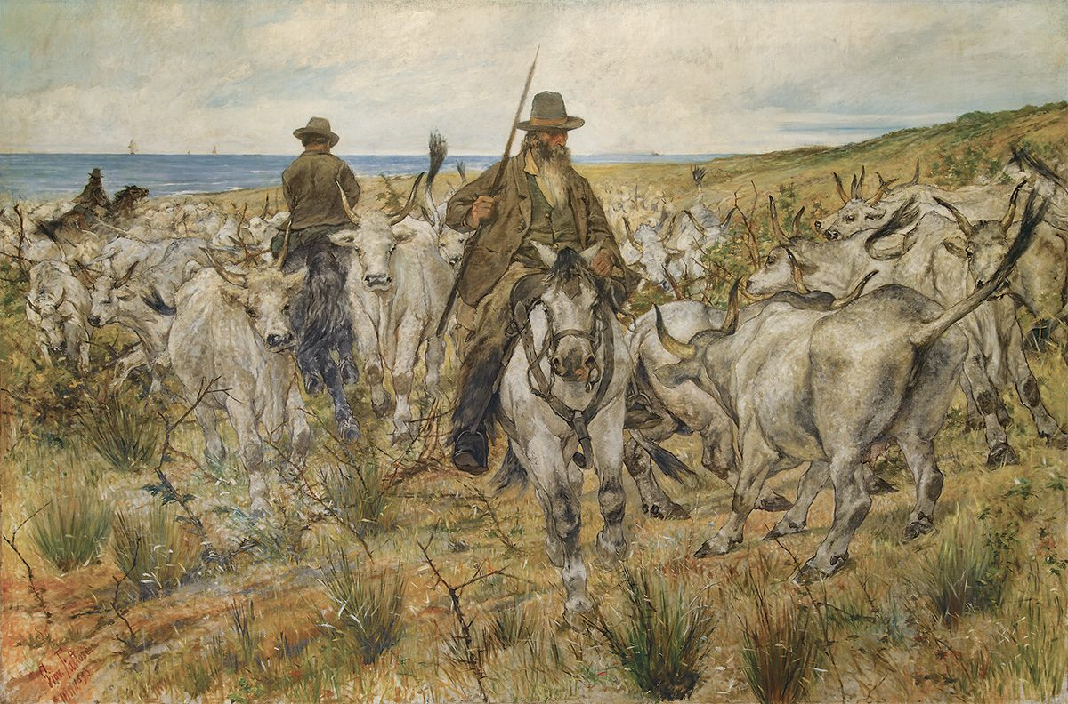 Mandrie maremmane di Giovanni Fattori