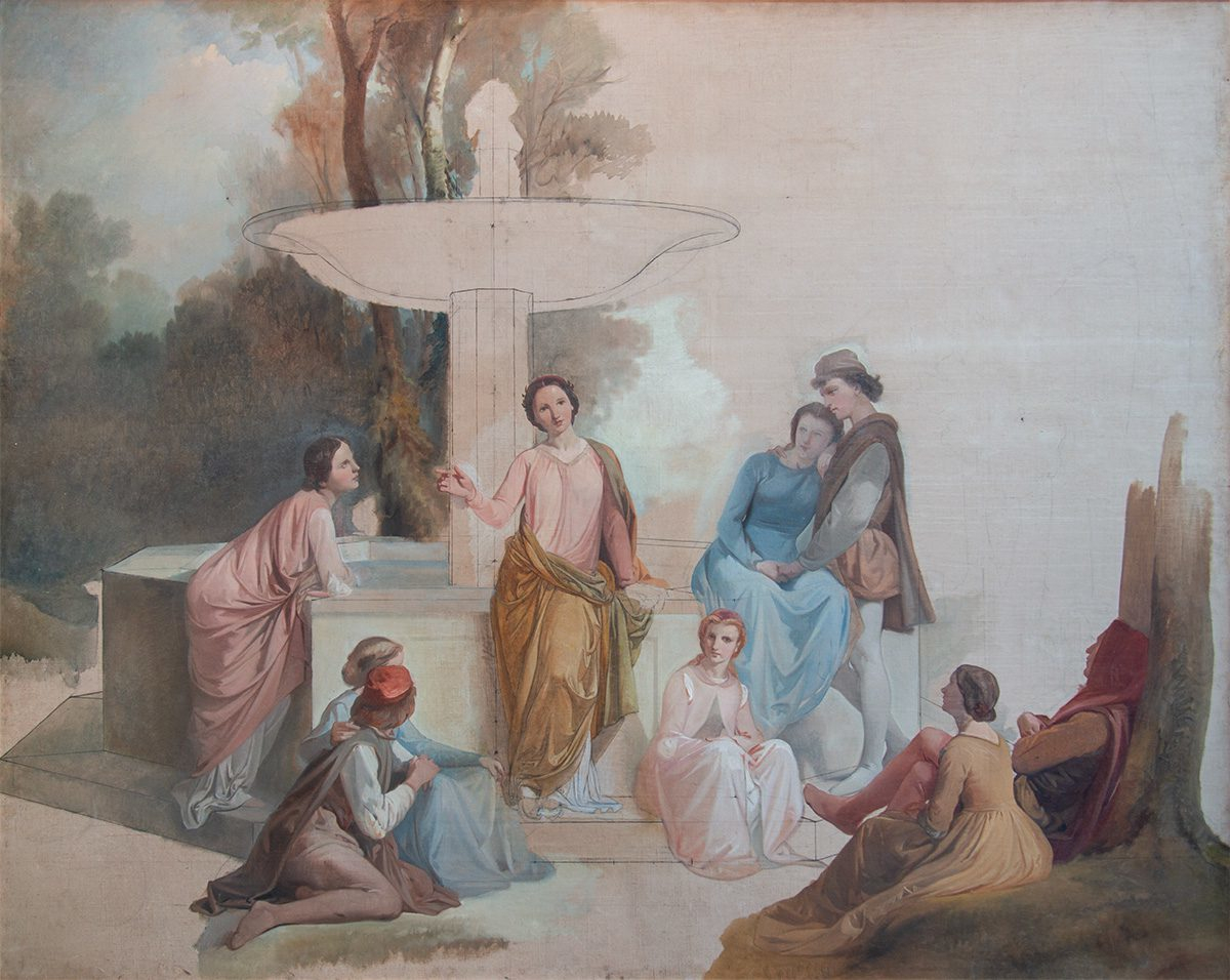 I novellatori del Decameron di Enrico Pollastrini
