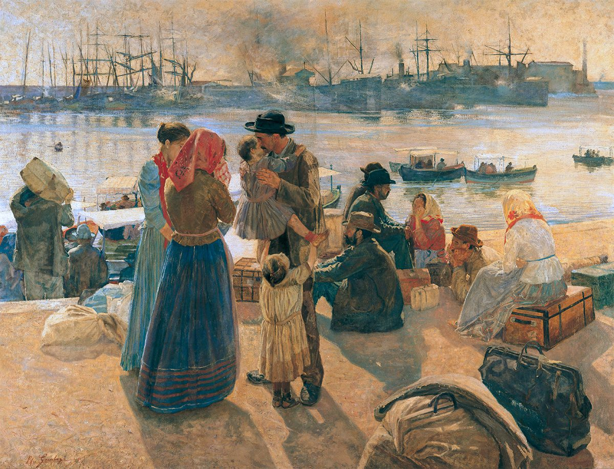Emigranti di Raffaello Gambogi