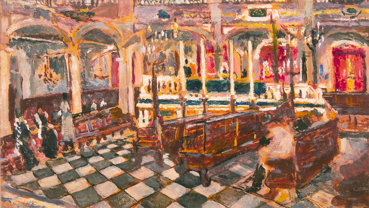 L’interno della Sinagoga di Livorno di Ulvi Liegi