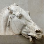 Testa di cavallo del carro della Luna di Fidia