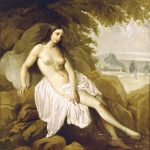 Bagnante in un paesaggio di Francesco Hayez