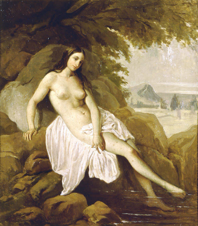 Bagnante in un paesaggio di Francesco Hayez