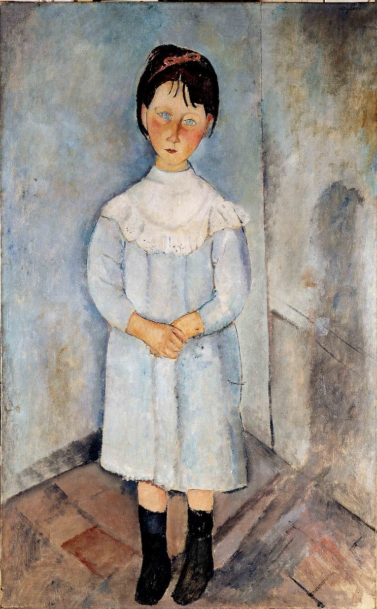 Fillette en bleu di Amedeo Modigliani