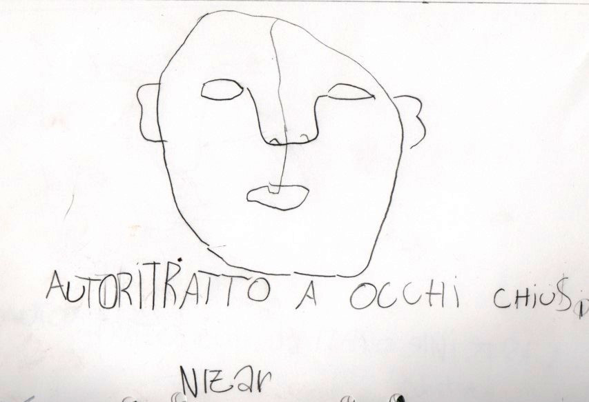 Nizar autoritratto add occhi chiusi