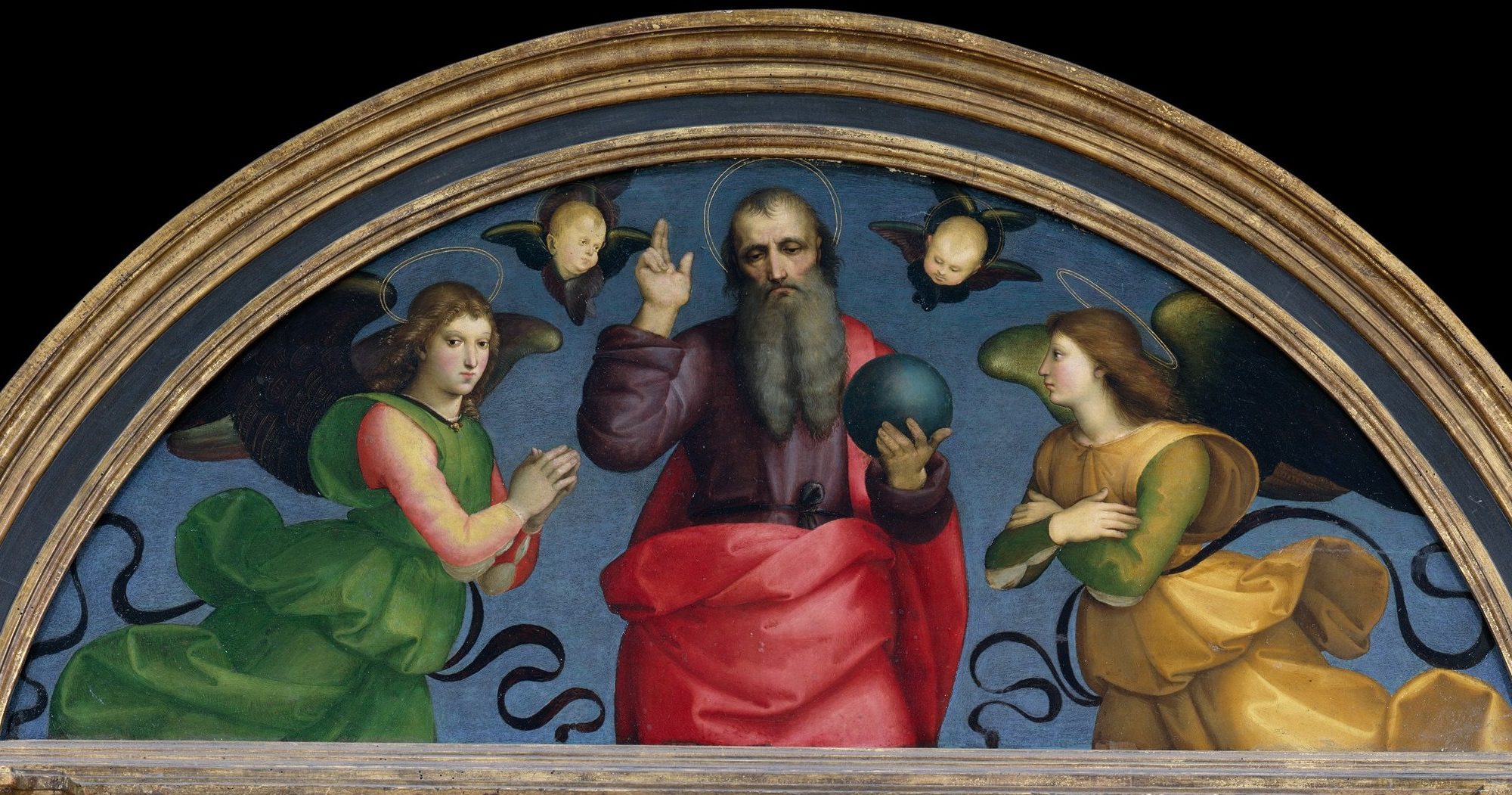 Eterno fra due angeli di Raffaello della Pala Colonna