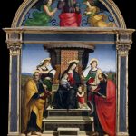 Madonna col Bambino in trono e cinque santi di Raffaello della Pala Colonna