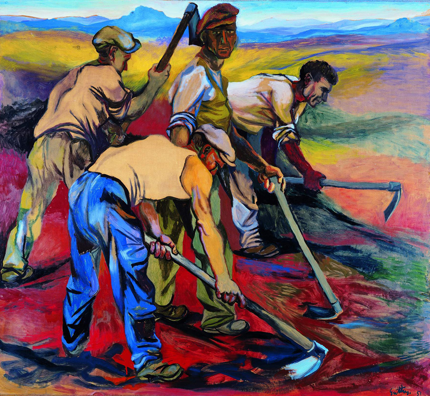 Contadini al lavoro di Renato Guttuso