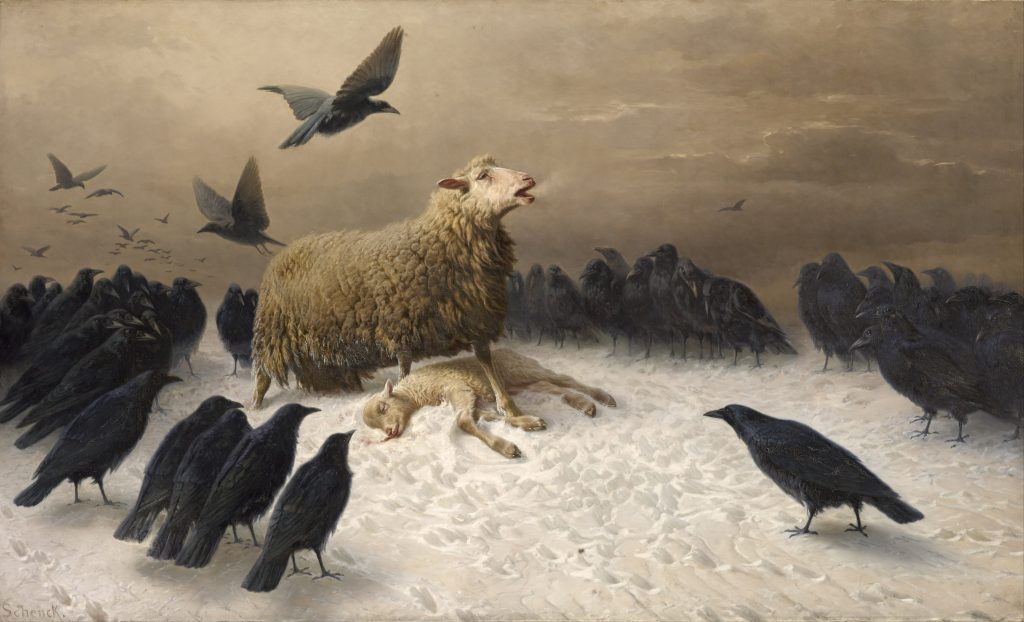 August Friedrich Schenck, Anguish, circa 1878, olio su tela, 151 x251,2 cm. Melbourne, National Gallery of Victoria