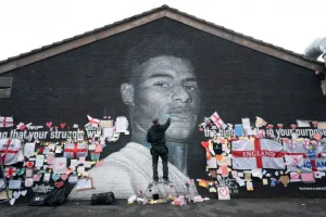 Il Murales di Marcus Rashford di Akse P19 a Withington