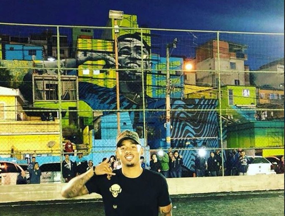 Il Murale di Gabriel Jesus a Jardim Peri