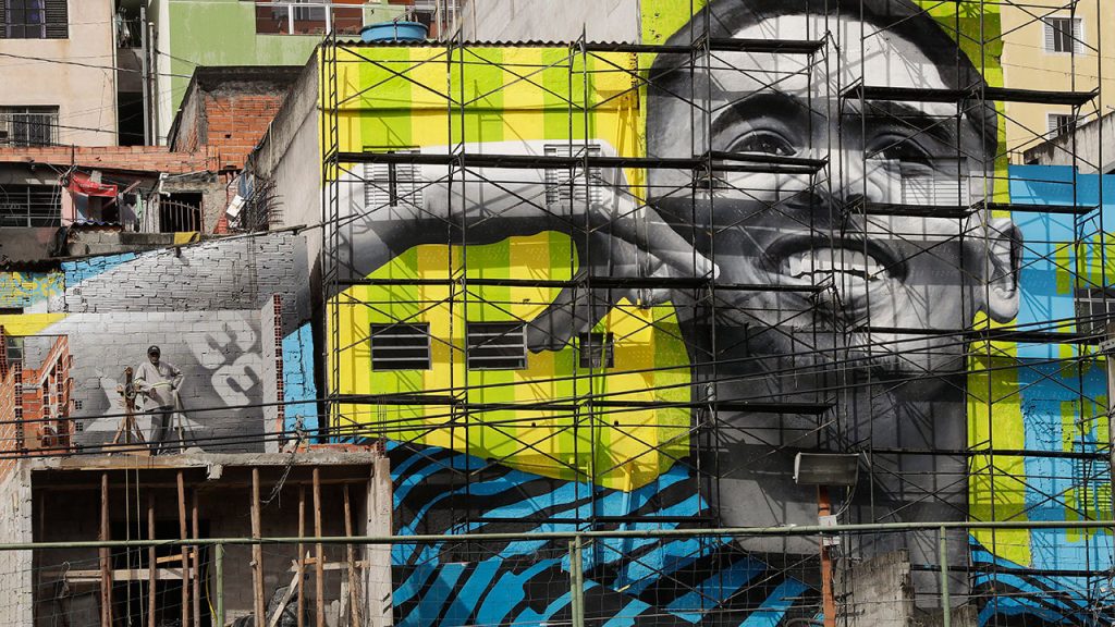 Il Murale di Gabriel Jesus a Jardim Peri