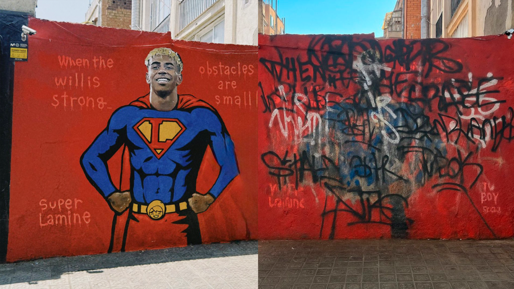 Il Murale di Lamine Yamal di TV Boy